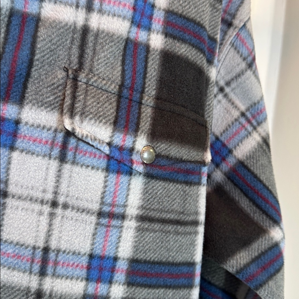 IZOD Streetwear 1/4 Snap-Up Scottish Plaid Pullover Shirt Jacket XXL - Picture 6 of 10